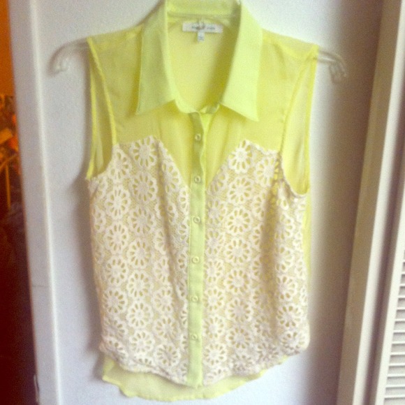 Floral vintage chiffon lace shirt