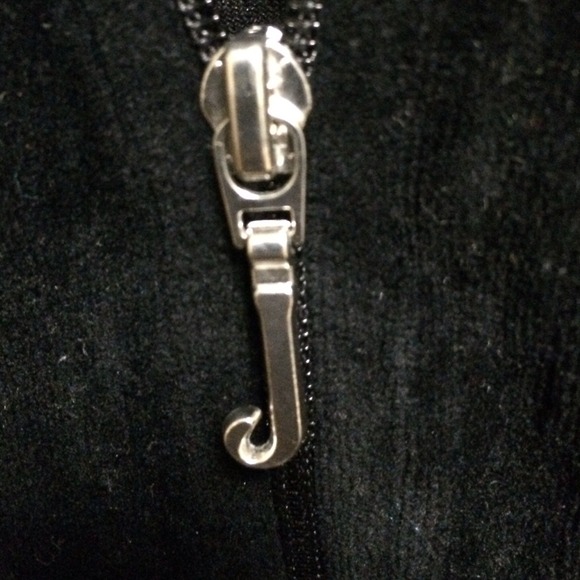 Black velour Juicy Couture zip-up - Picture 4 of 4