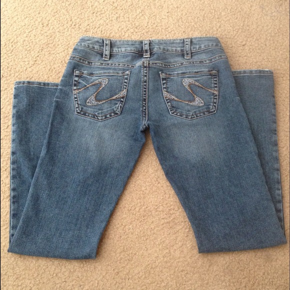 Silver "Tuesday" Low Rise Jeans