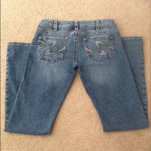 Silver "Tuesday" Low Rise Jeans