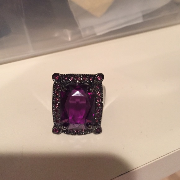 Purple stone ring