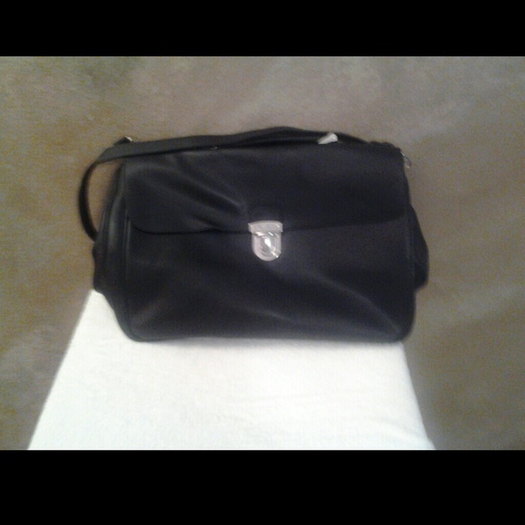 Prada black computer bag