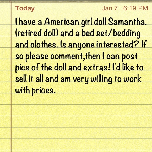 ✖RESERVED✖American girl doll/ Samantha