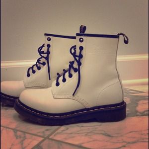 White Dr. Marten Boots