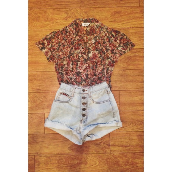Vintage floral button up