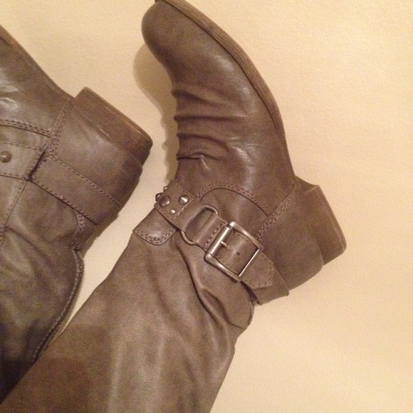 Blowfish Boots in Brown Mushroom with Studs