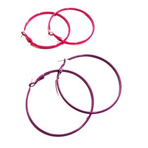 Two pairs of hoops!