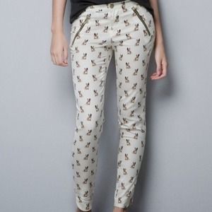 Zara Pants - REDUCED/Zara Bulldog Print Pants Zara Pants - REDUCED/Zara Bulldog Print Pants