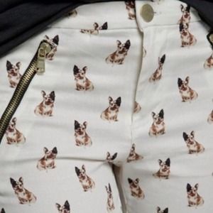 Zara Pants - REDUCED/Zara Bulldog Print Pants Zara Pants - REDUCED/Zara Bulldog Print Pants