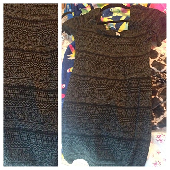 Fair isle body con dress