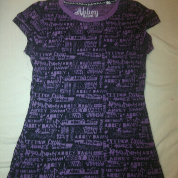 Purple and black Abbey Dawn shirt