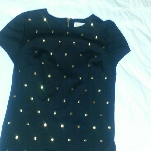 Michael kors studded top in black medium