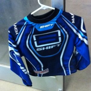 Blue dirt bike shirt