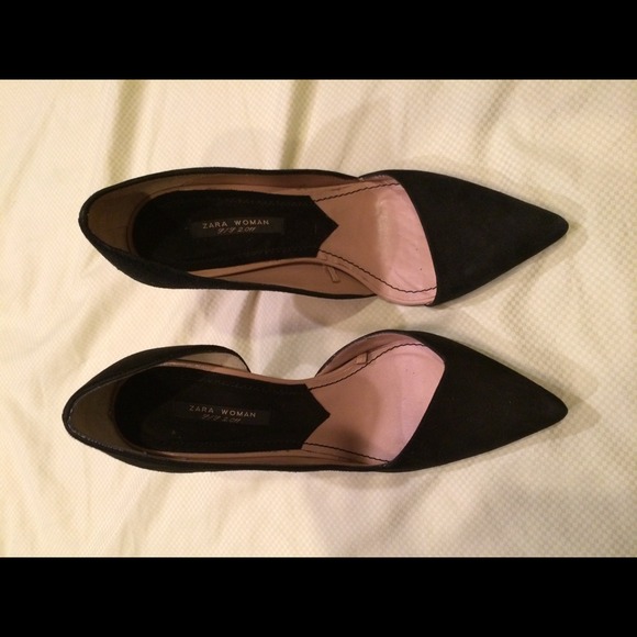 $SOLD$ via eBay   Zara Asymmetrical Court Heels