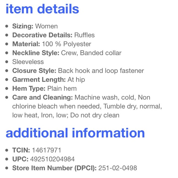 ⭐️SOLD⭐️ 3.1 Phillip Lim for Target Ruffle Tank - Picture 2 of 2