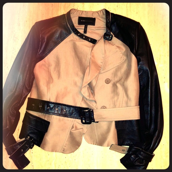 BCBG MaxAzria Leather motorcycle jacket