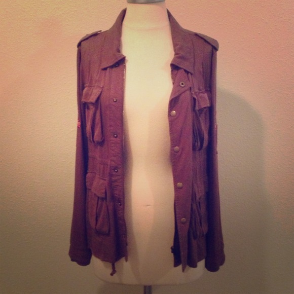 Embroidered military jacket