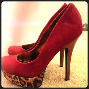 Madden Girl Red & Leopard Heels