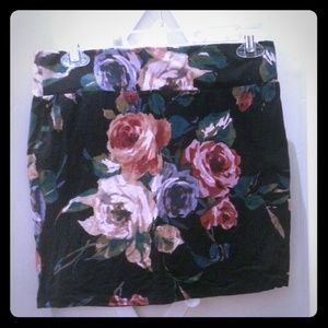 Adorable Flower Print Skirt