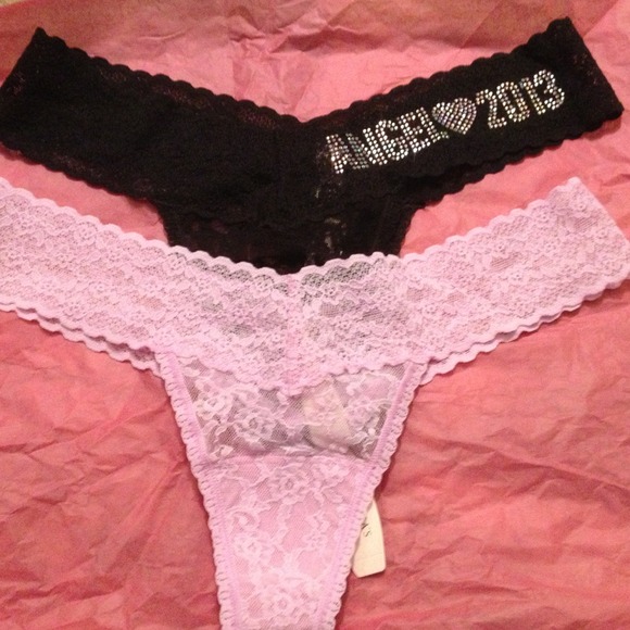 Gifted 2 pairs of Victoria's secrets lace thong