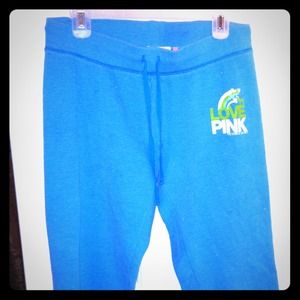 Victoria secrets blue sweat capris