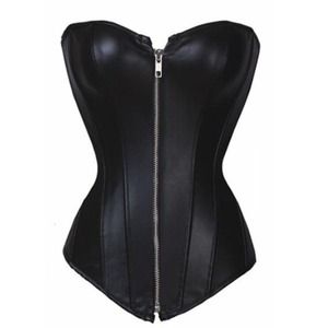 Zipper Black Corset