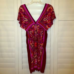Adorable multi colored polyester dress