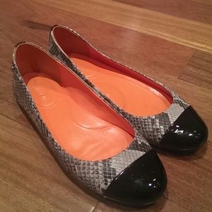 Calvin Klein pamm two tone ballet flats