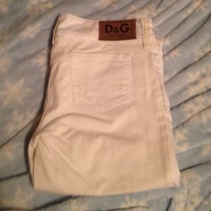 White dolce and gabbana premium denim
