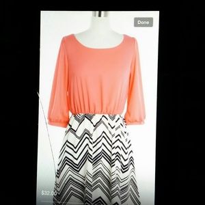 Large chevron dress