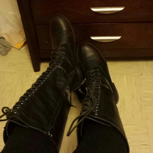 Cute military style boots