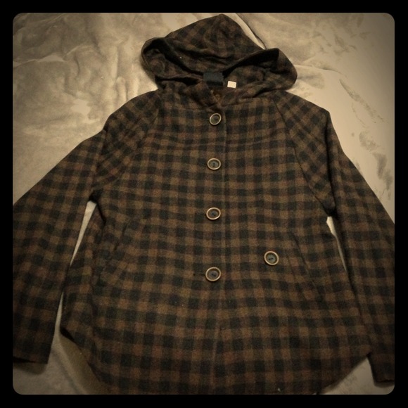 Black and brown checkered jacket