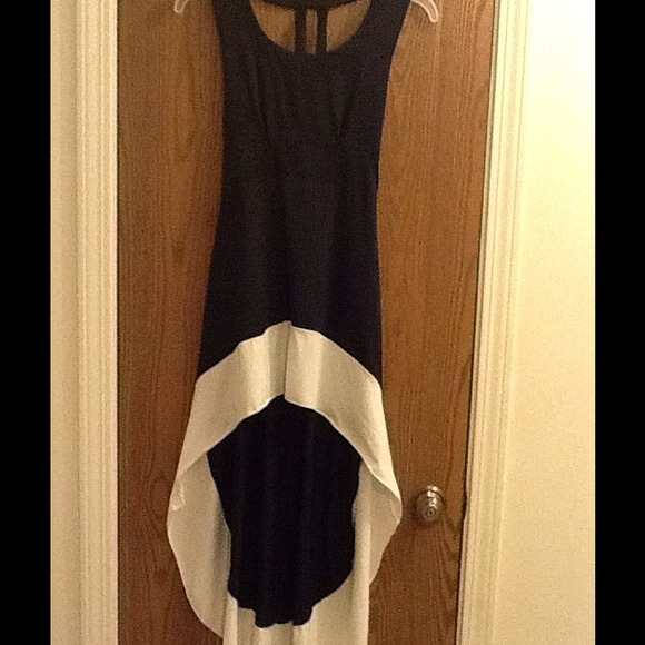 NWOT Open back Hi-Lo dress