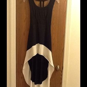 NWOT Open back Hi-Lo dress