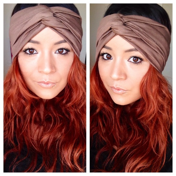KRZA Accessories - Faux turban in taupe