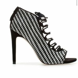 Zara laced up bootie sandals