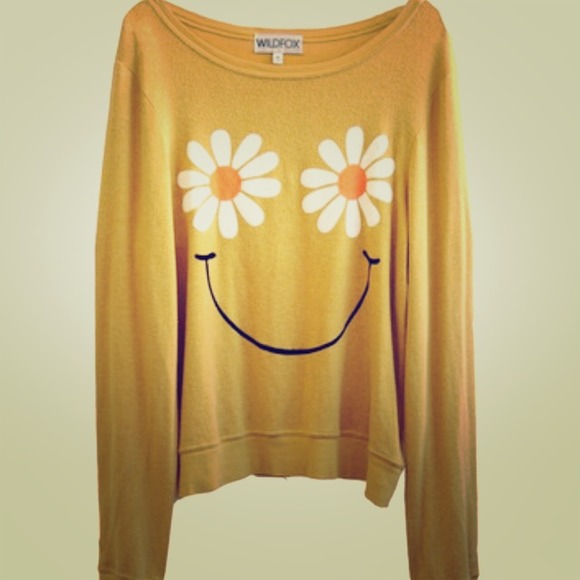 Wildfox flower power sweatshirt