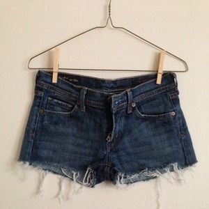 SOLD!! Citizens of Humanity Cutoff Shorts Size 27