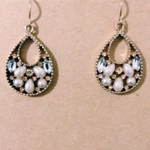 Rose gold & pearls earrings💕