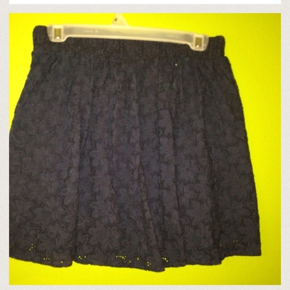 The Webster Miami for target eyelet skirt. Navy - Picture 2 of 4