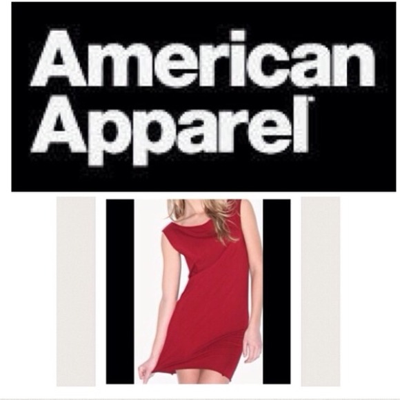 American apparel red tshirt dress. Small