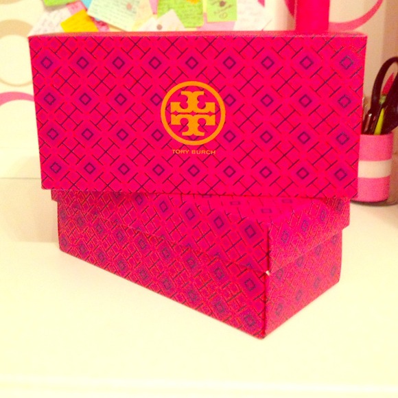 Beautifully patterned Tory Burch box