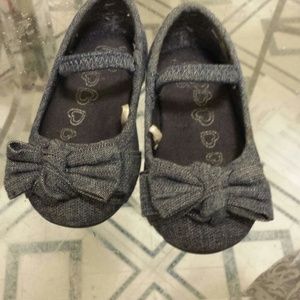 Denim baby doll shoes