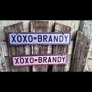 Authentic original Brandy  signs