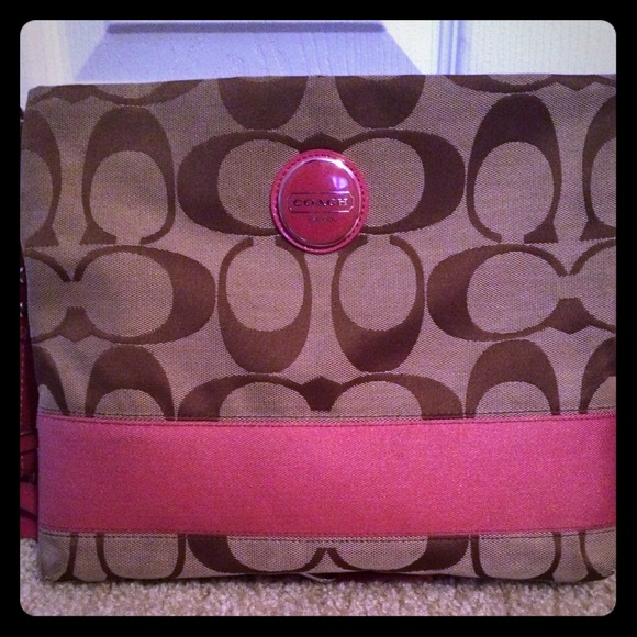 Authentic Pink and brown Coach bag