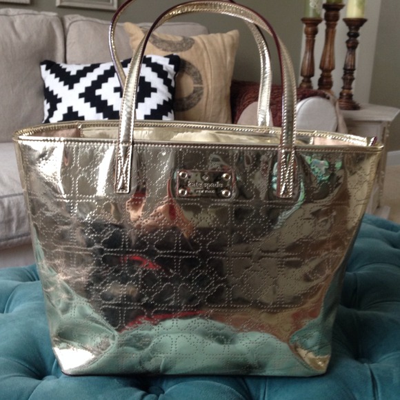 Kate Spade Gold Tote Bag