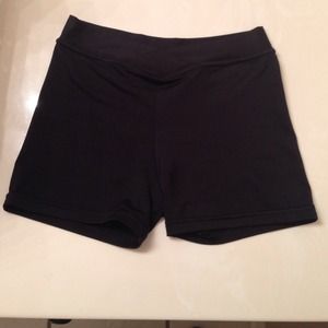 Black dance shorts