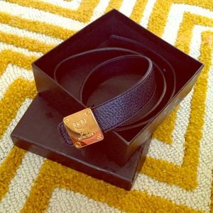 Black and gold mcm belt Authentic