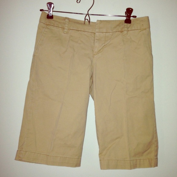 🔵 Khaki Twill American Eagle Bermuda Long Short S