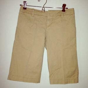 🔵 Khaki Twill American Eagle Bermuda Long Short S